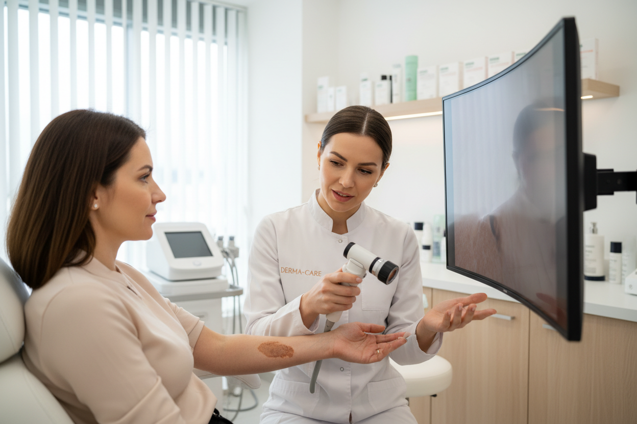 Pigmented Scar clinica realista con un cliente 